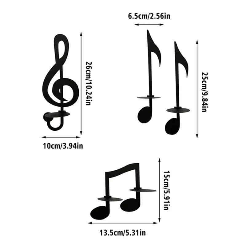 ✨ Netherlshop™ Muzieknoot Wandkandelaar – Unieke Wanddecoratie, Warme Ambiance & Muzikale Stijl (Breng Emotie & Stijl in Huis!) - Image 14