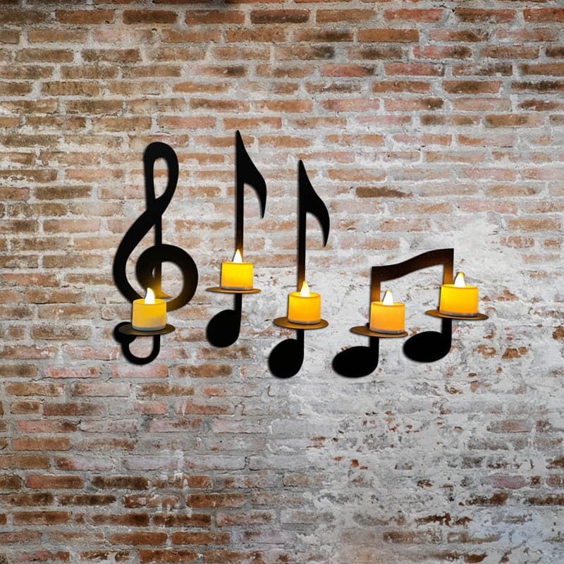 ✨ Netherlshop™ Muzieknoot Wandkandelaar – Unieke Wanddecoratie, Warme Ambiance & Muzikale Stijl (Breng Emotie & Stijl in Huis!) - Image 3