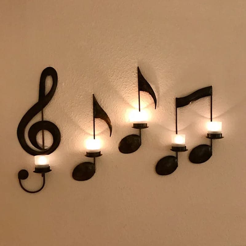 ✨ Netherlshop™ Muzieknoot Wandkandelaar – Unieke Wanddecoratie, Warme Ambiance & Muzikale Stijl (Breng Emotie & Stijl in Huis!) - Image 5