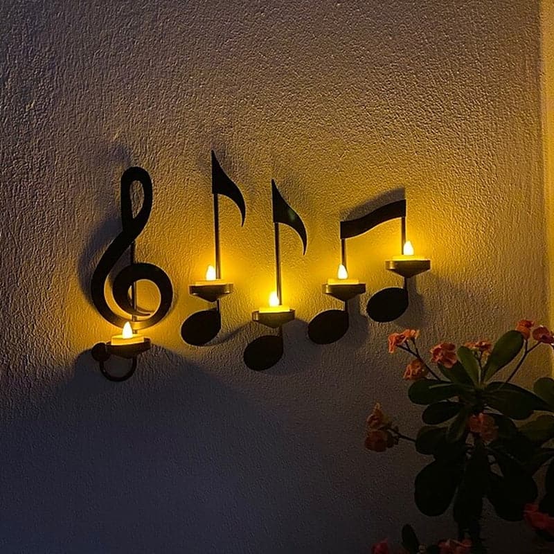 ✨ Netherlshop™ Muzieknoot Wandkandelaar – Unieke Wanddecoratie, Warme Ambiance & Muzikale Stijl (Breng Emotie & Stijl in Huis!) - Image 9