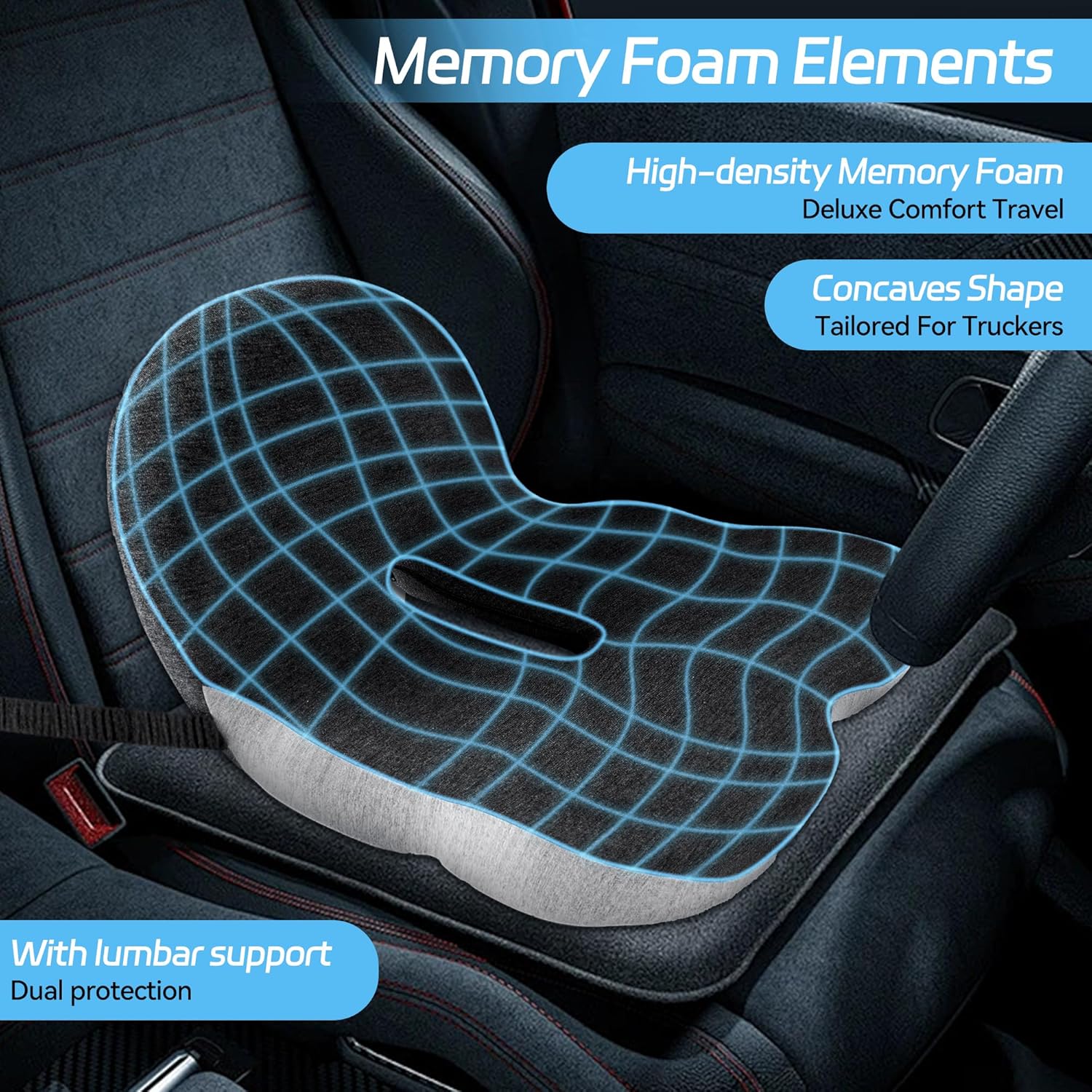 🎁LIMIETE AANBIEDING 50% KORTING🎁 Anti-Slip Geheugenschuim Zitkussen - Image 2