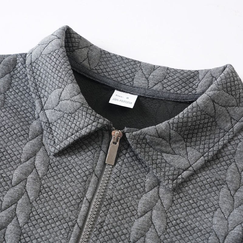 🎉Nieuwjaars Cadeau 50% KORTING!👕Klassieke Kabelpatroon Herentrui Met Halve Rits: Reverskraag & Zachte Stof – Tijdloos Casual Voor Elke Occas! - Image 6