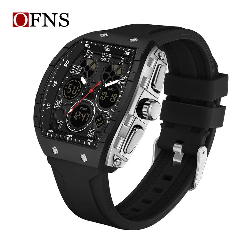 🎉Nieuwjaars Cadeau 50% KORTING! ⌚ Sportief Lichtgevend Herenhorloge: Dubbele Display + 50m Waterdicht + Schokbestendig！ - Image 10