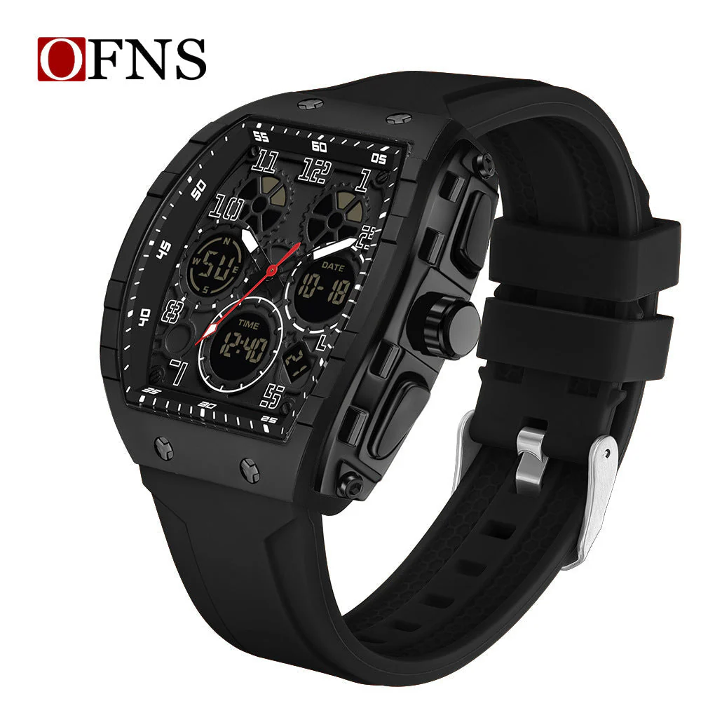 🎉Nieuwjaars Cadeau 50% KORTING! ⌚ Sportief Lichtgevend Herenhorloge: Dubbele Display + 50m Waterdicht + Schokbestendig！ - Image 11