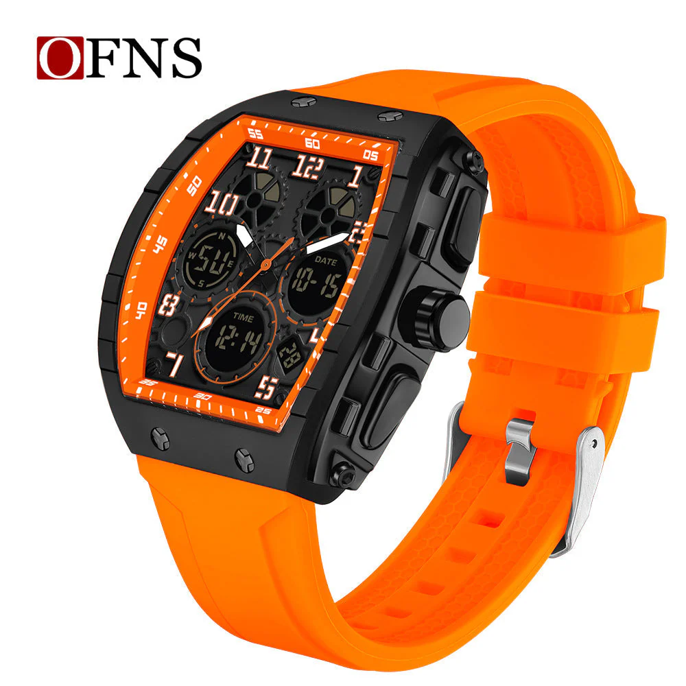 🎉Nieuwjaars Cadeau 50% KORTING! ⌚ Sportief Lichtgevend Herenhorloge: Dubbele Display + 50m Waterdicht + Schokbestendig！ - Image 12