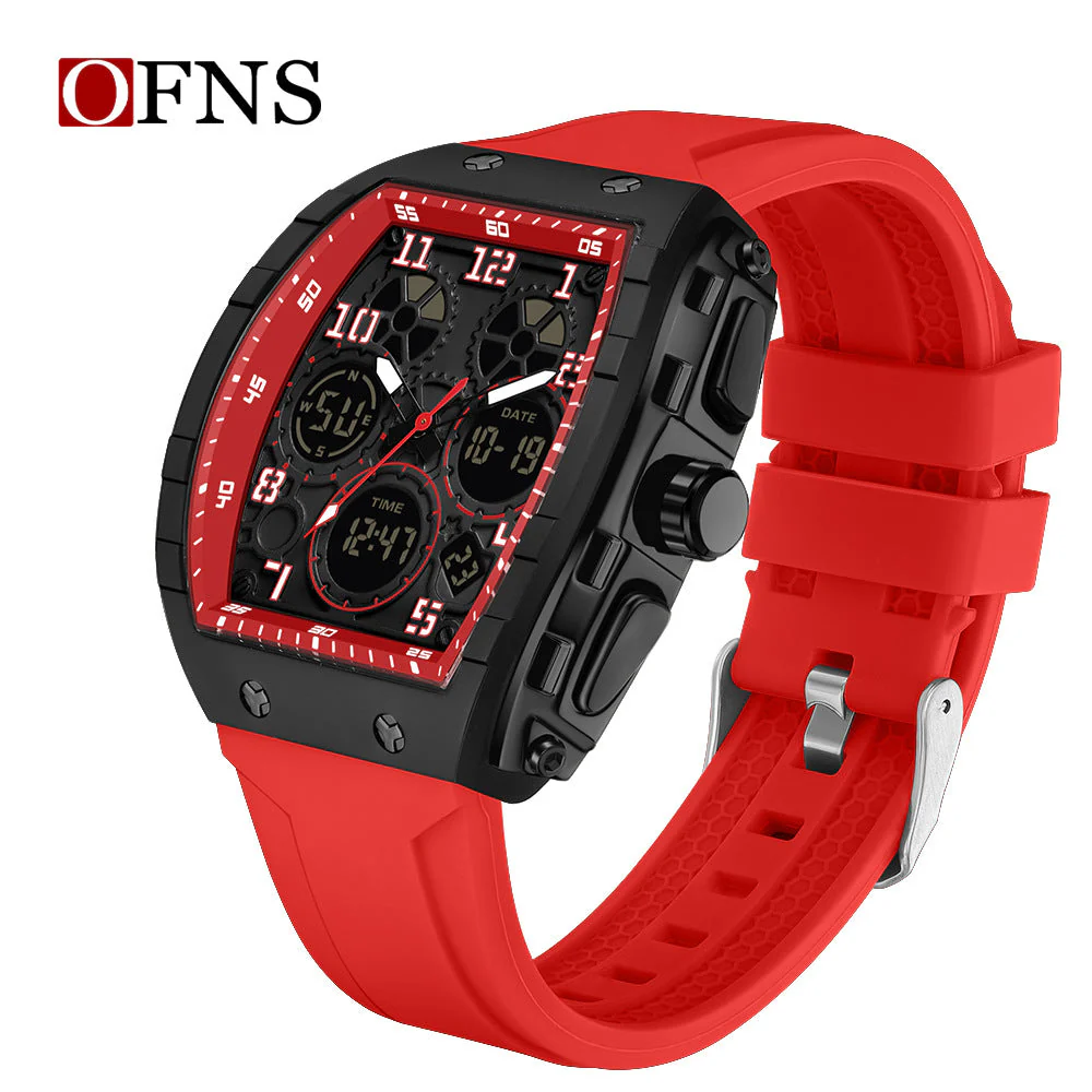 🎉Nieuwjaars Cadeau 50% KORTING! ⌚ Sportief Lichtgevend Herenhorloge: Dubbele Display + 50m Waterdicht + Schokbestendig！ - Image 14