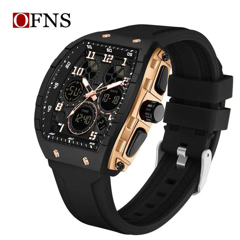 🎉Nieuwjaars Cadeau 50% KORTING! ⌚ Sportief Lichtgevend Herenhorloge: Dubbele Display + 50m Waterdicht + Schokbestendig！ - Image 2