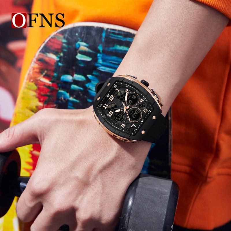 🎉Nieuwjaars Cadeau 50% KORTING! ⌚ Sportief Lichtgevend Herenhorloge: Dubbele Display + 50m Waterdicht + Schokbestendig！ - Image 4