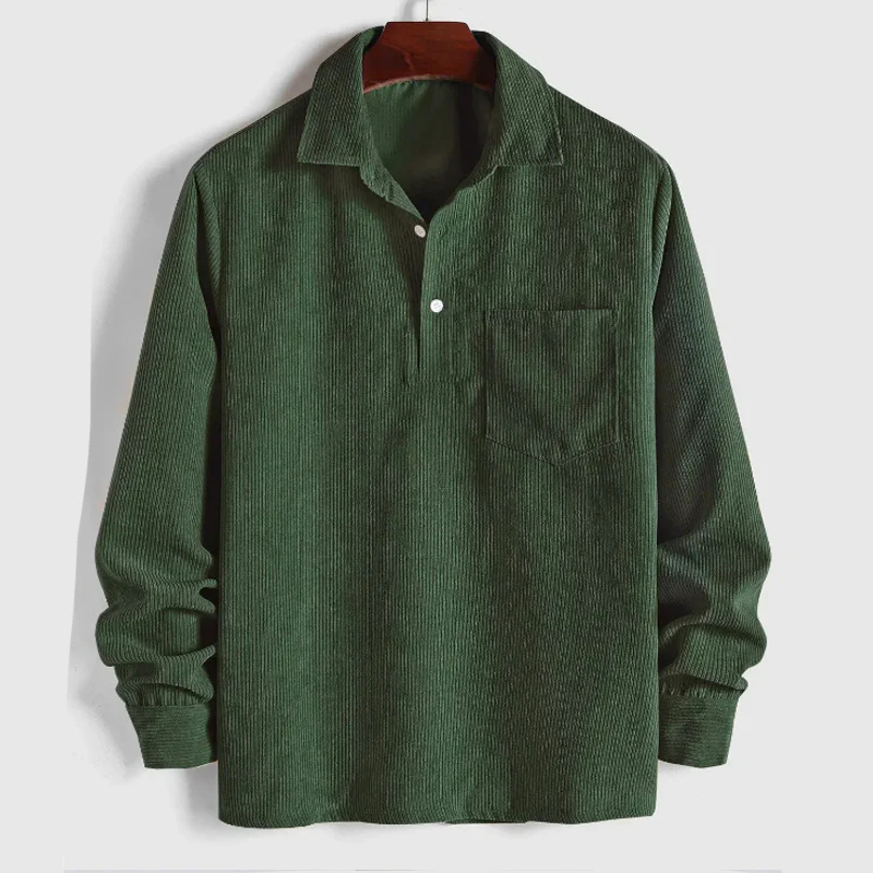 🧥 Heren Warme Corduroy Shirt Lange Mouwen – Casual Stijl, Dikkere Materiaal & Veelzijdig (Perfect voor Herfst/Winter!) - Image 12