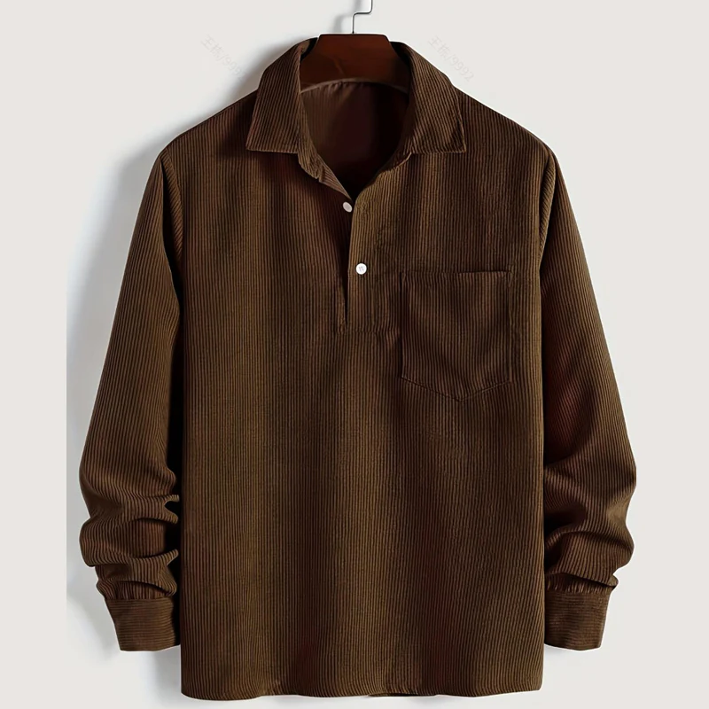 🧥 Heren Warme Corduroy Shirt Lange Mouwen – Casual Stijl, Dikkere Materiaal & Veelzijdig (Perfect voor Herfst/Winter!) - Image 14