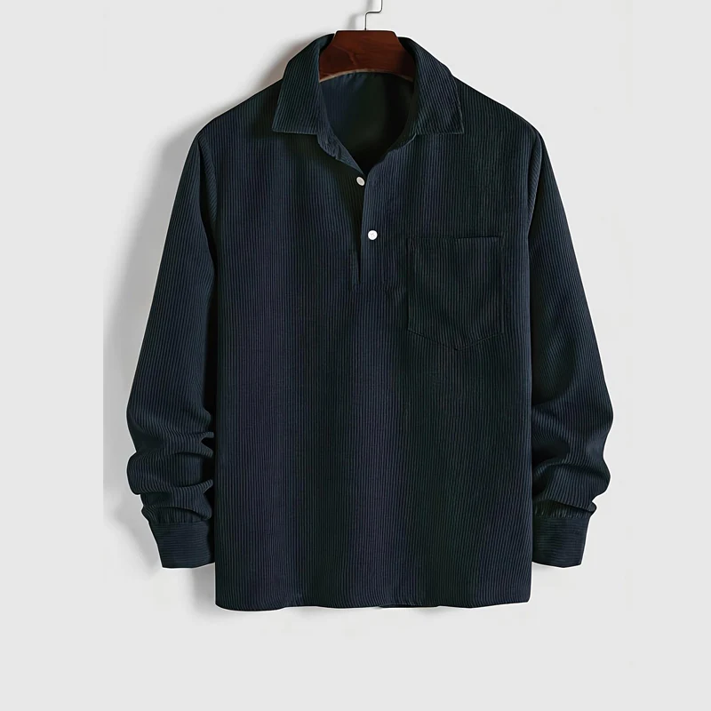 🧥 Heren Warme Corduroy Shirt Lange Mouwen – Casual Stijl, Dikkere Materiaal & Veelzijdig (Perfect voor Herfst/Winter!) - Image 2