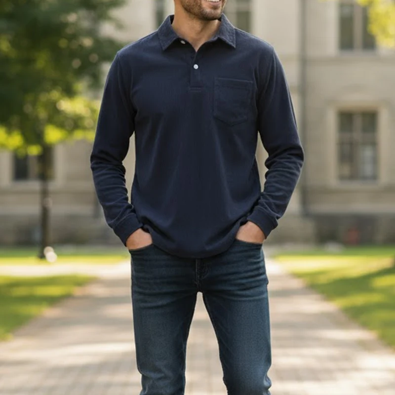 🧥 Heren Warme Corduroy Shirt Lange Mouwen – Casual Stijl, Dikkere Materiaal & Veelzijdig (Perfect voor Herfst/Winter!) - Image 5