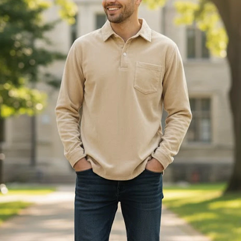 🧥 Heren Warme Corduroy Shirt Lange Mouwen – Casual Stijl, Dikkere Materiaal & Veelzijdig (Perfect voor Herfst/Winter!) - Image 7