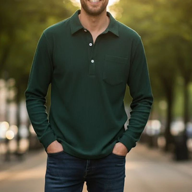 🧥 Heren Warme Corduroy Shirt Lange Mouwen – Casual Stijl, Dikkere Materiaal & Veelzijdig (Perfect voor Herfst/Winter!) - Image 8