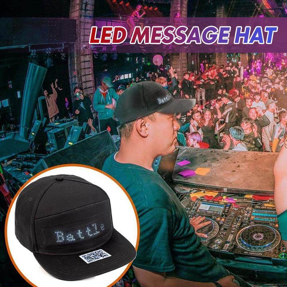 💘Valentijnsaanbieding: 50% Korting!🧢 Aanpasbare LED Boodschap Hoed – Maak Je Eigen Bericht Via App! - Image 2