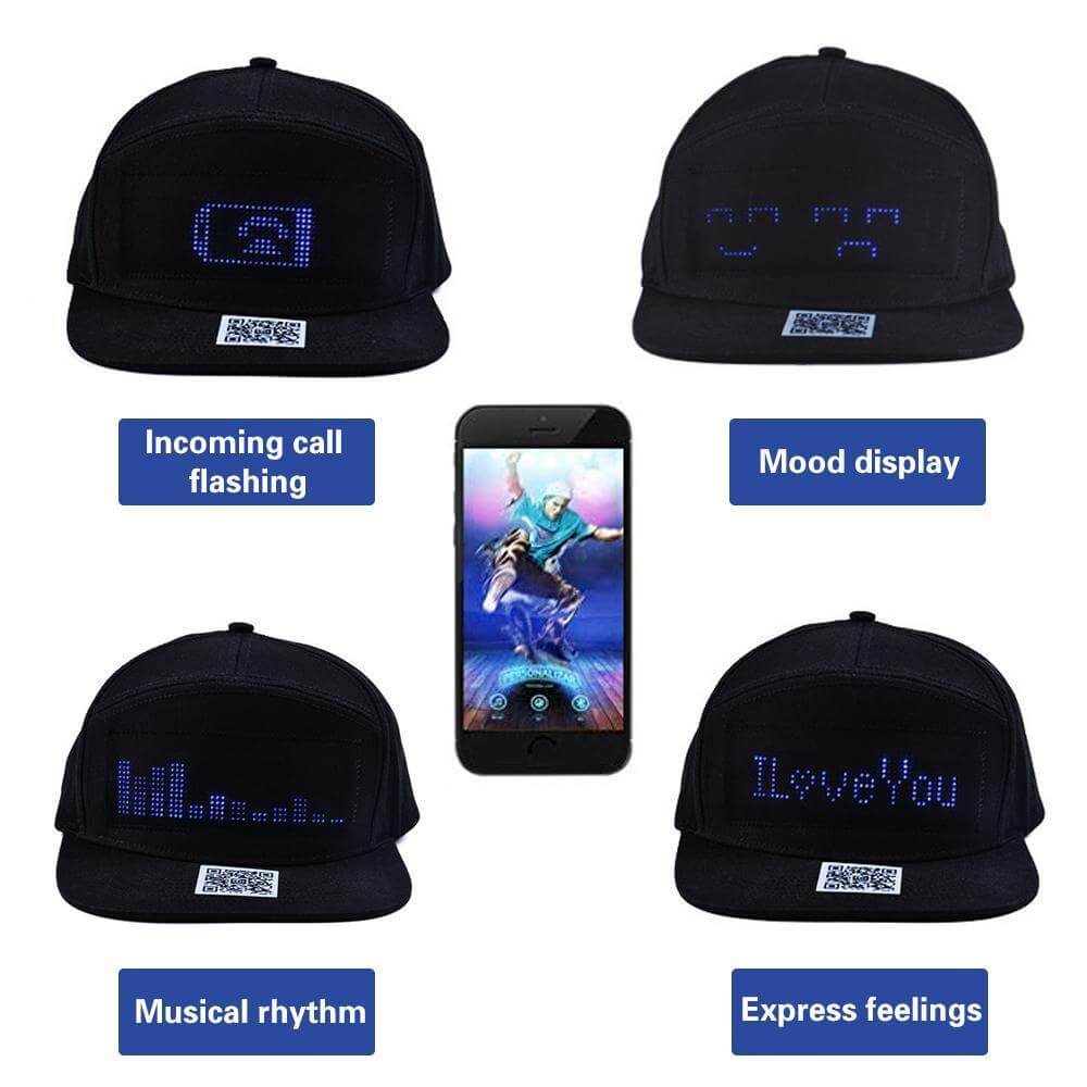 💘Valentijnsaanbieding: 50% Korting!🧢 Aanpasbare LED Boodschap Hoed – Maak Je Eigen Bericht Via App! - Image 5