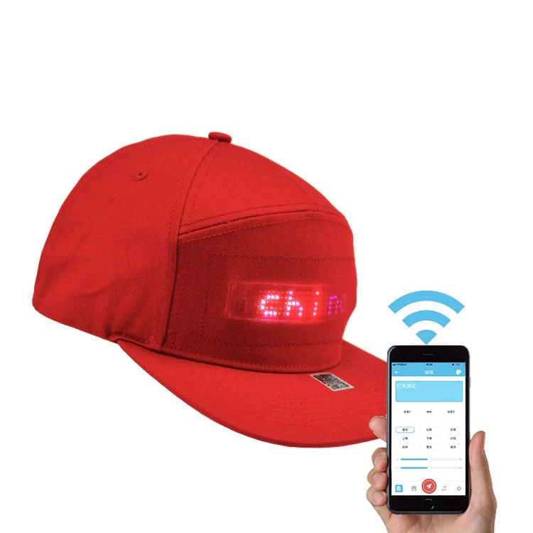 💘Valentijnsaanbieding: 50% Korting!🧢 Aanpasbare LED Boodschap Hoed – Maak Je Eigen Bericht Via App! - Image 6