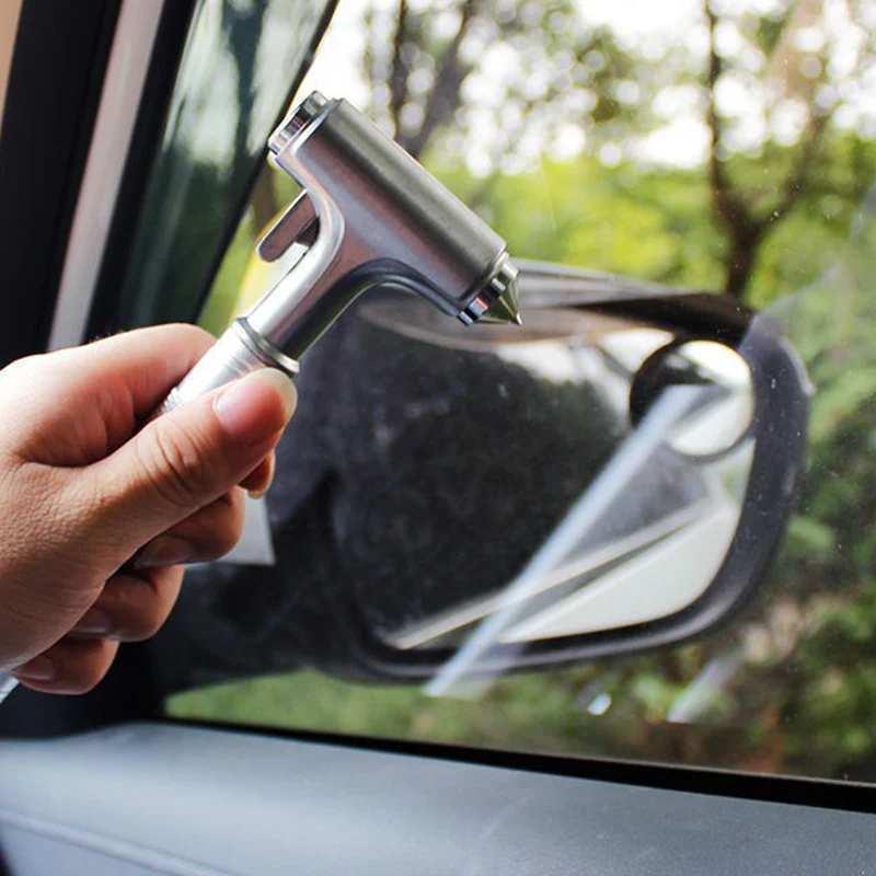 🚗🔨 3-in-1 Metalen Autoveiligheidshamer – Ruitenbreker + Gordelsnijder + Hamer, Duurzaam Metaal & Compact! - Image 6