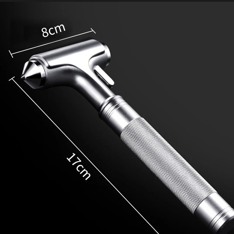 🚗🔨 3-in-1 Metalen Autoveiligheidshamer – Ruitenbreker + Gordelsnijder + Hamer, Duurzaam Metaal & Compact! - Image 8