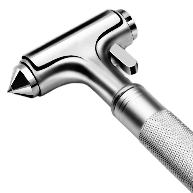 🚗🔨 3-in-1 Metalen Autoveiligheidshamer – Ruitenbreker + Gordelsnijder + Hamer, Duurzaam Metaal & Compact! - Image 9