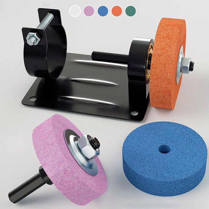 🖤Black Friday topper!50% KORTING✨ Mini-Bandschuurmachine Ombouwbeugel (Met 5 Slijpschijf Types) – Converteer Elektrische Boormachine naar Bankslijpmachine, Multifunctioneel voor Verschillende Materialen!