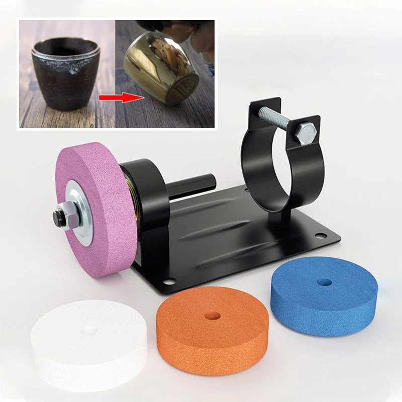 🖤Black Friday topper!50% KORTING✨ Mini-Bandschuurmachine Ombouwbeugel (Met 5 Slijpschijf Types) – Converteer Elektrische Boormachine naar Bankslijpmachine, Multifunctioneel voor Verschillende Materialen! - Image 6