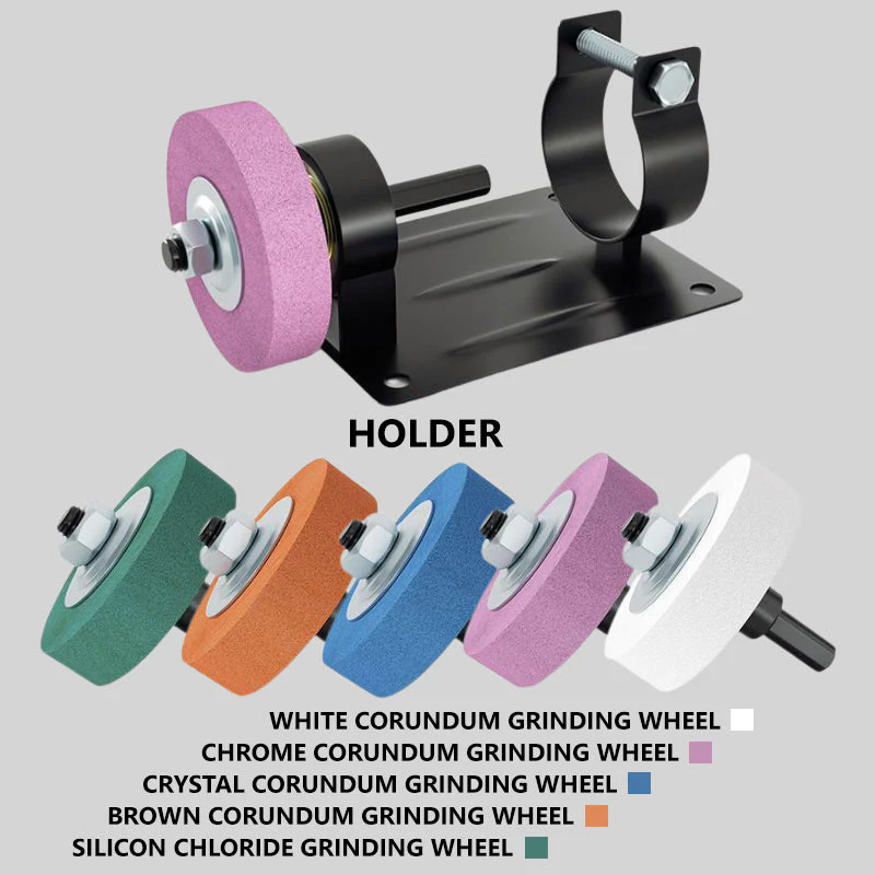 🖤Black Friday topper!50% KORTING✨ Mini-Bandschuurmachine Ombouwbeugel (Met 5 Slijpschijf Types) – Converteer Elektrische Boormachine naar Bankslijpmachine, Multifunctioneel voor Verschillende Materialen! - Image 8