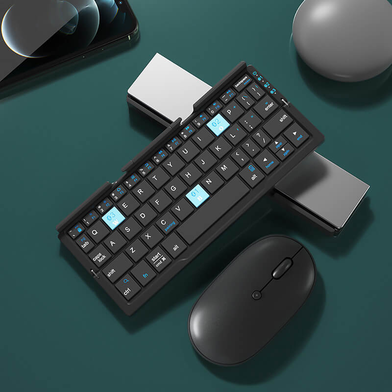🌞Fris De Lente In Met 50% Korting!🎹 Opvouwbaar Mini Bluetooth-toetsenbord – Magnetische standaard, universeel compatibel & lange batterijduur, draagbaar voor telefoon/tablet/laptop - Image 9