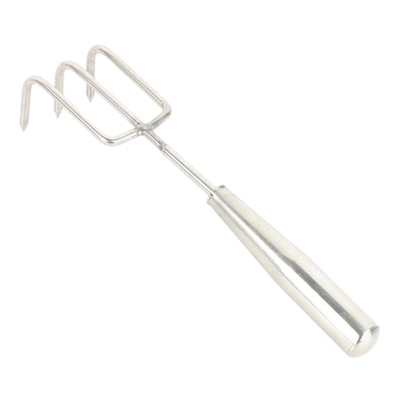 🌿🔧 Mini Handhark van Roestvrij Staal – Duurzame Constructie, Conische Scherpe Tanden & Veelzijdig voor Tuin/Strand! - Image 2