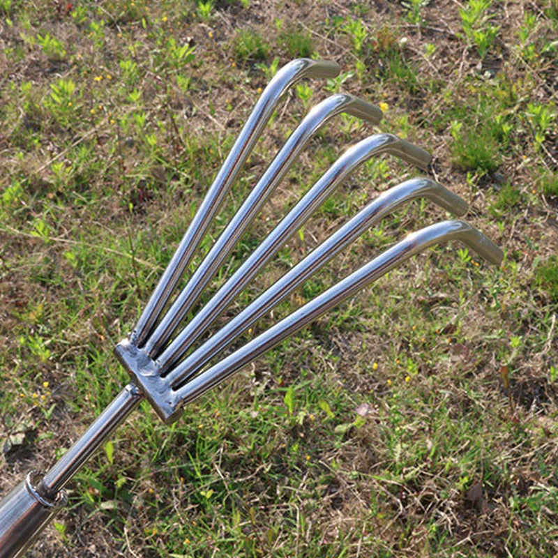 🌿🔧 Mini Handhark van Roestvrij Staal – Duurzame Constructie, Conische Scherpe Tanden & Veelzijdig voor Tuin/Strand! - Image 3
