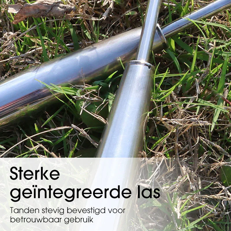 🌿🔧 Mini Handhark van Roestvrij Staal – Duurzame Constructie, Conische Scherpe Tanden & Veelzijdig voor Tuin/Strand! - Image 5