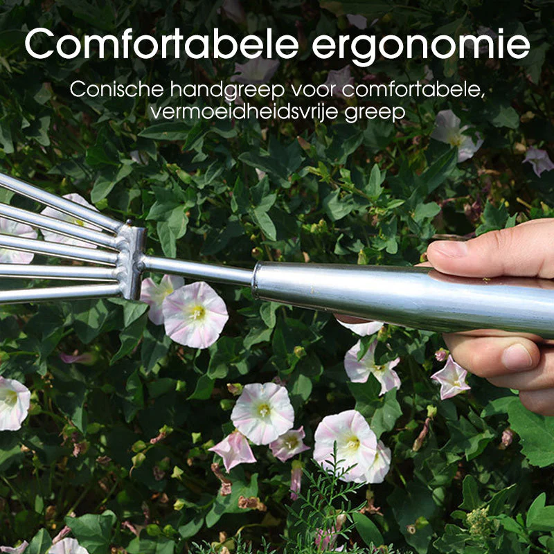 🌿🔧 Mini Handhark van Roestvrij Staal – Duurzame Constructie, Conische Scherpe Tanden & Veelzijdig voor Tuin/Strand! - Image 7