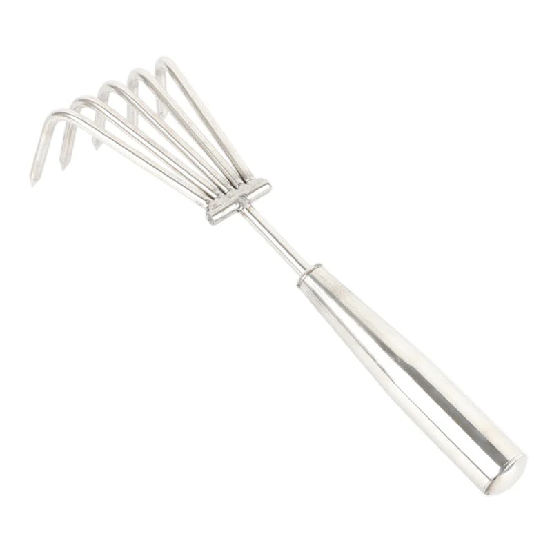 🌿🔧 Mini Handhark van Roestvrij Staal – Duurzame Constructie, Conische Scherpe Tanden & Veelzijdig voor Tuin/Strand! - Image 9