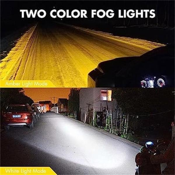 🎉Nieuwjaars Cadeau 50% KORTING!🔦 Universeel LED hulplicht: 4500 lumen | 2 kleurmodi (geel/wit) | IP67 waterdicht – voor motorfietsen, auto's, UTV's & offroad voertuigen. - Image 5