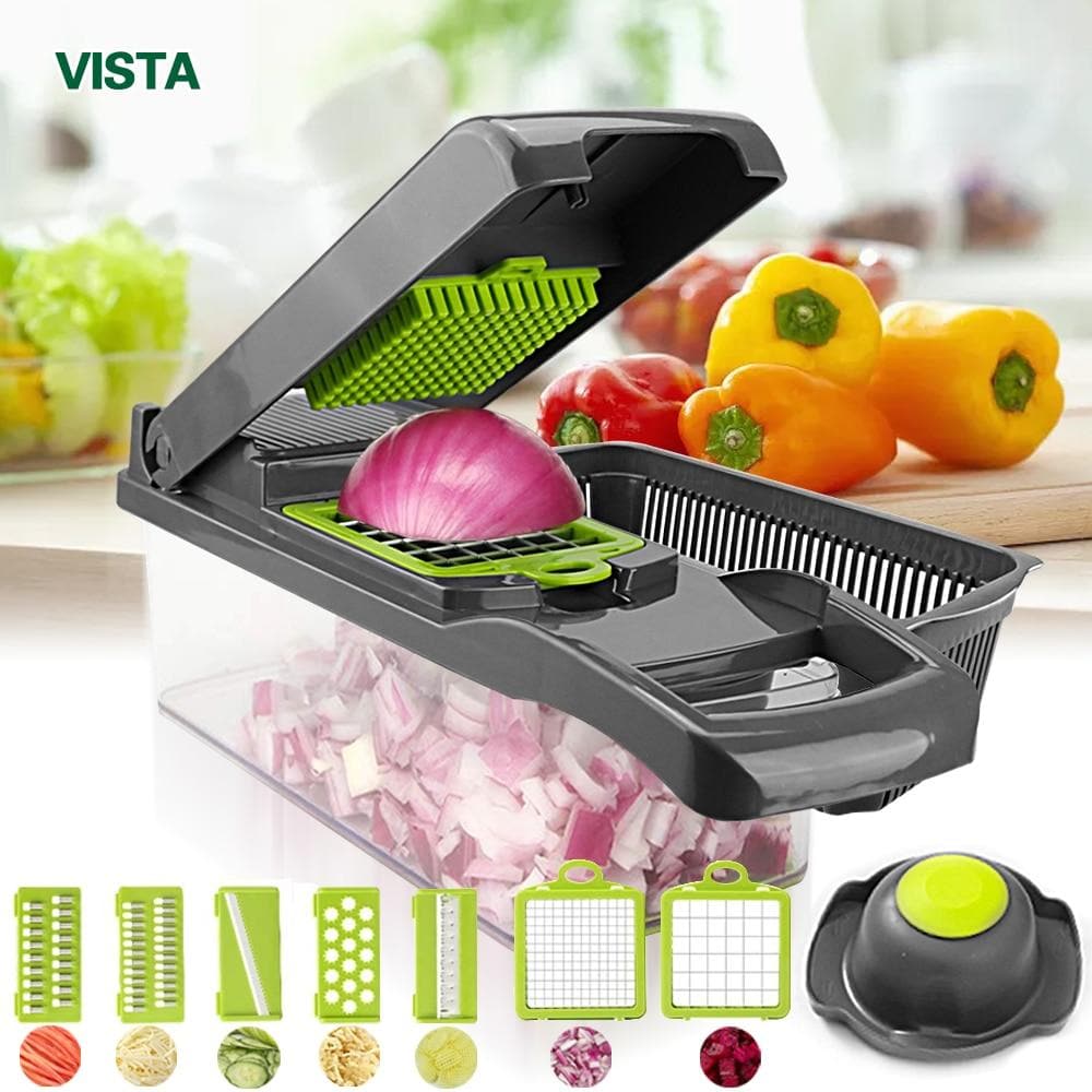 🌞Fris De Lente In Met 50% Korting!🧑🍳 15-delige Multifunctionele Groentesnijder Set – Snel Snijden & Rasp | Veilig & Vaatwasmachinebestendig!