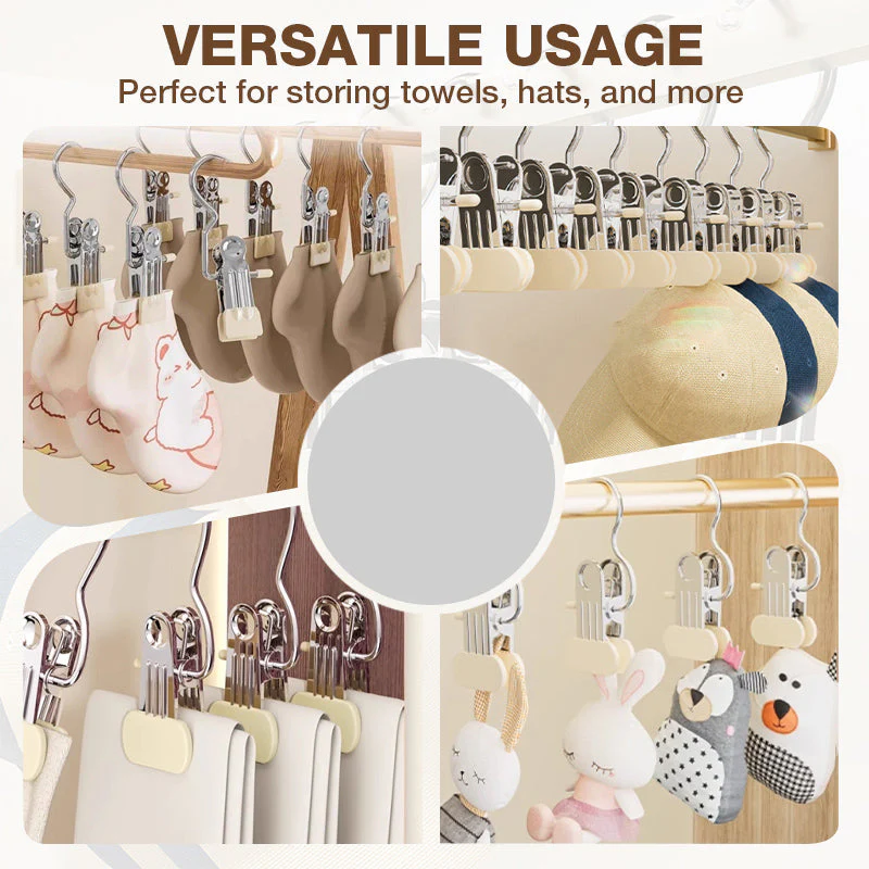 👔🧺 Multifunctionele Washaken met Clips – Sterke Klemkracht, Antislip Rubber & Duurzaam Roestvrij Staal (Veelzijdig voor Wasmachine & Opbergruimtes - Image 4