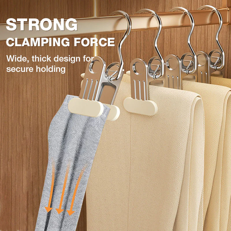 👔🧺 Multifunctionele Washaken met Clips – Sterke Klemkracht, Antislip Rubber & Duurzaam Roestvrij Staal (Veelzijdig voor Wasmachine & Opbergruimtes - Image 6
