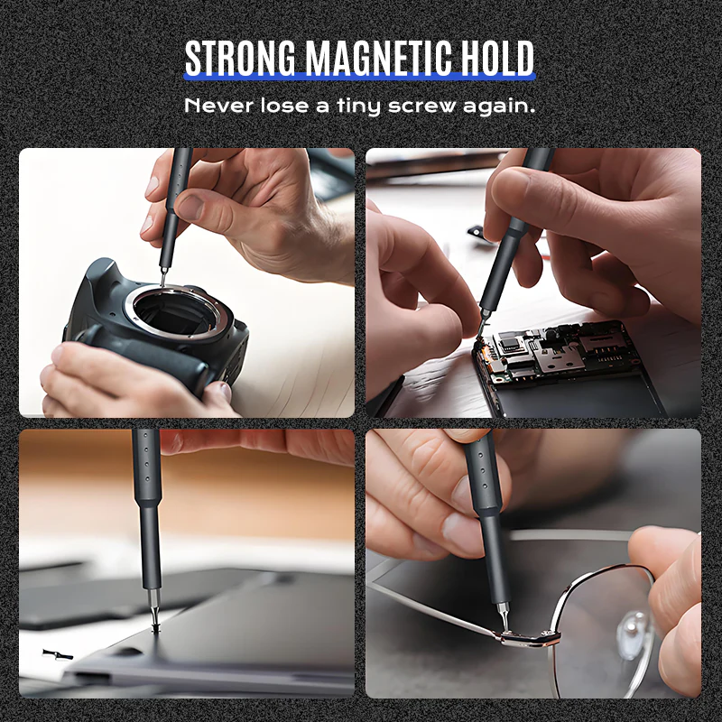 ✨ Multifunctionele Precisieschroevendraaierset – All-in-één Reparatiekit, Magnetisch Tip & Duurzame CRV Staal (Perfect voor Elektronica, Brillen & Meer!) - Image 4