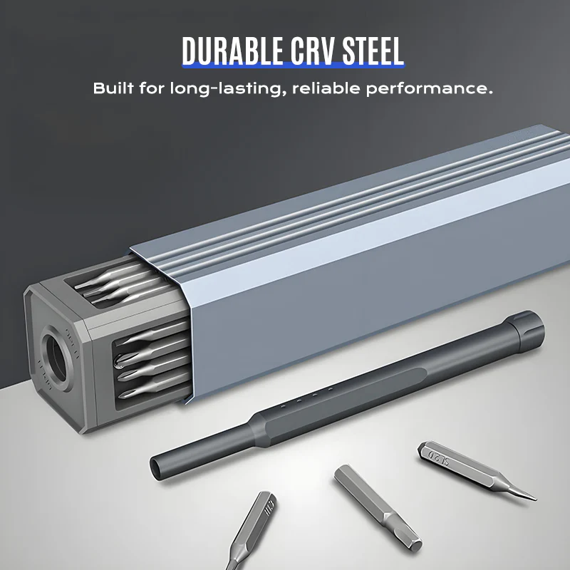 ✨ Multifunctionele Precisieschroevendraaierset – All-in-één Reparatiekit, Magnetisch Tip & Duurzame CRV Staal (Perfect voor Elektronica, Brillen & Meer!) - Image 5