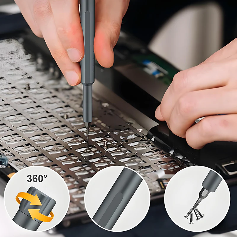 ✨ Multifunctionele Precisieschroevendraaierset – All-in-één Reparatiekit, Magnetisch Tip & Duurzame CRV Staal (Perfect voor Elektronica, Brillen & Meer!) - Image 6