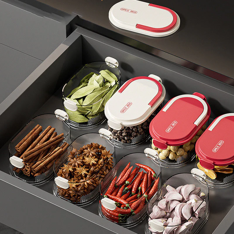 Multi-laags Afgesloten Specerijen Organizer - Image 6