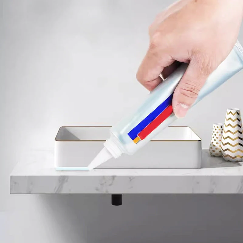 🎉Nieuwjaars Cadeau 50% KORTING!🔥Multifunctionele Handknijpsiliconenkit (Schimmelwerend + Waterdicht) – Geen Pistool Nodig: Eenvoudig Afdichten Badkamer/Keuken! - Image 3
