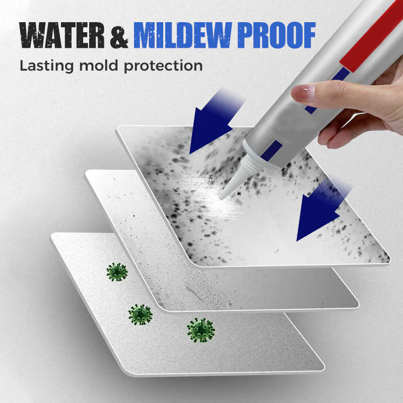 🎉Nieuwjaars Cadeau 50% KORTING!🔥Multifunctionele Handknijpsiliconenkit (Schimmelwerend + Waterdicht) – Geen Pistool Nodig: Eenvoudig Afdichten Badkamer/Keuken! - Image 5