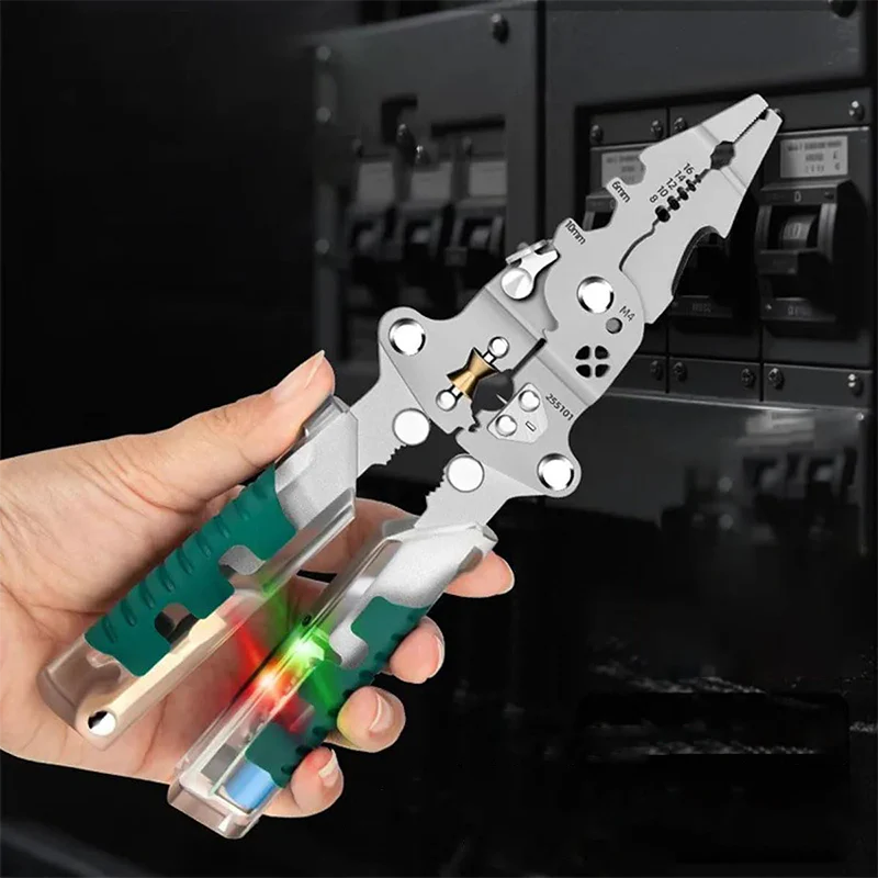 🎉Nieuwjaars Cadeau 50% KORTING!🔧Multifunctionele Opvouwbare Elektricientang (Spanningsdetectie + 10+ Functies) – Compact & Veilig Voor Elektriciens/Klussen! - Image 9