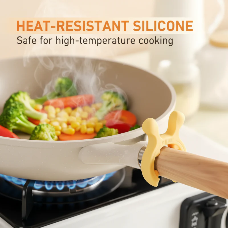 🎄Kerstdeal ALTIJD 50% KORTING!🥄 Multifunctioneel Siliconen Spatelrek voor Pannenhandvatten: Anti-Overkoken + Hittebestendig – Houd Jouw Keuken Schoon！ - Image 2