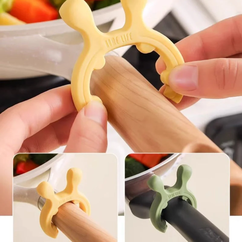 🎄Kerstdeal ALTIJD 50% KORTING!🥄 Multifunctioneel Siliconen Spatelrek voor Pannenhandvatten: Anti-Overkoken + Hittebestendig – Houd Jouw Keuken Schoon！ - Image 3