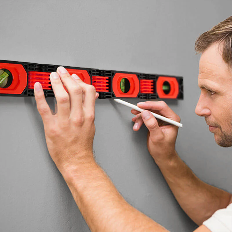 🌞Fris De Lente In Met 50% Korting!🛠️Opvouwbare 5-in-1 Waterpas-Liniaal – Magnetisch, Precies & Draagbaar, Voor Hoeken, Trappen & Complexe Metingen - Image 9