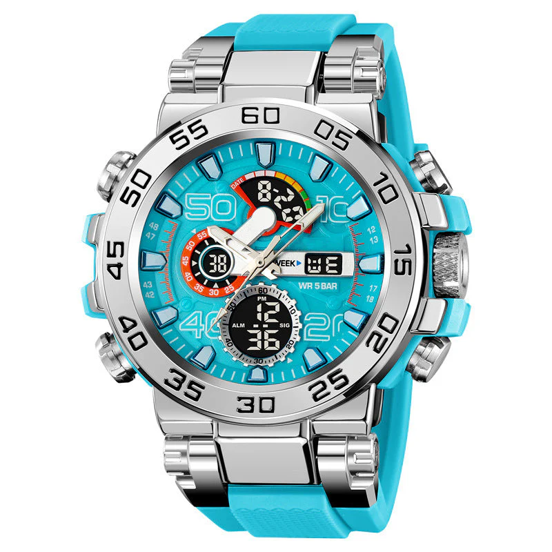 🎄Kerstdeal ALTIJD 50% KORTING!✨ Multifunctioneel LED Waterdicht Horloge – Dual Display, 50M Waterdicht & All-in-één Functies (Stijlvol & Duurzaam voor Dagelijks Gebruik!) - Image 11