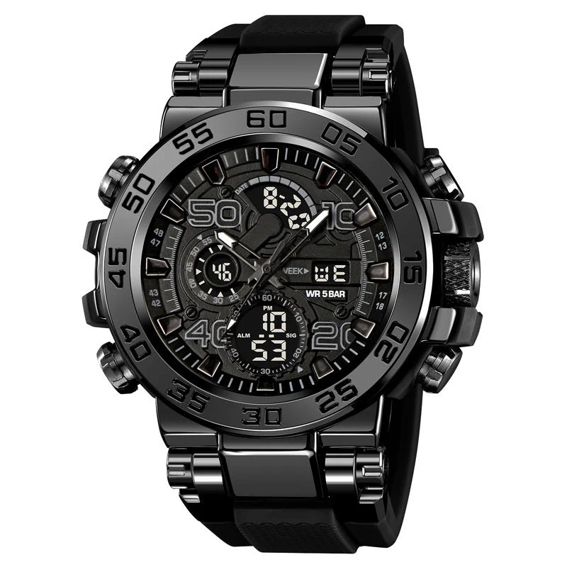 🎄Kerstdeal ALTIJD 50% KORTING!✨ Multifunctioneel LED Waterdicht Horloge – Dual Display, 50M Waterdicht & All-in-één Functies (Stijlvol & Duurzaam voor Dagelijks Gebruik!) - Image 14