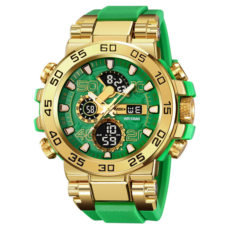 🎄Kerstdeal ALTIJD 50% KORTING!✨ Multifunctioneel LED Waterdicht Horloge – Dual Display, 50M Waterdicht & All-in-één Functies (Stijlvol & Duurzaam voor Dagelijks Gebruik!) - Image 16